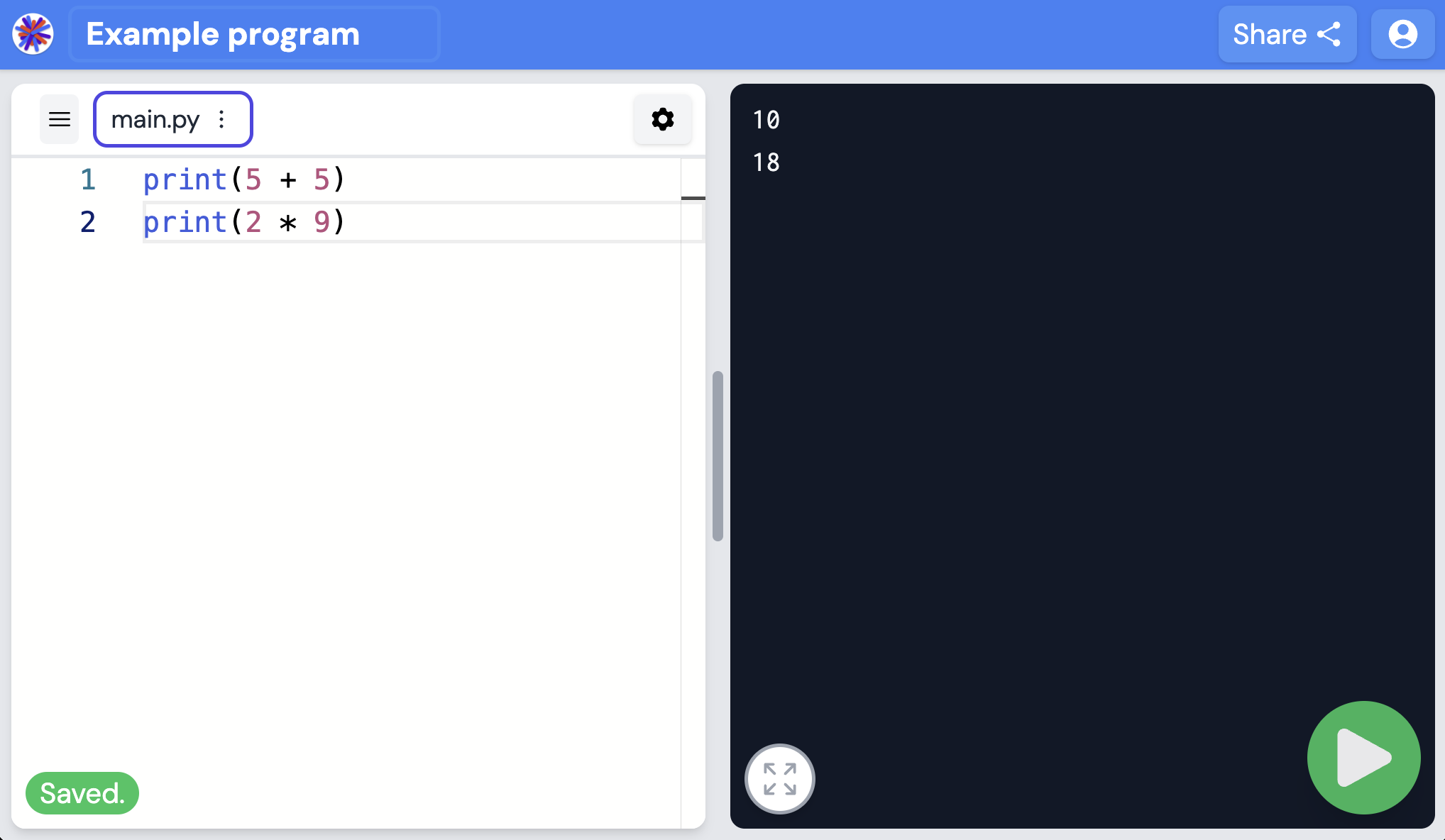 A screenshot of The Pickcode Editor